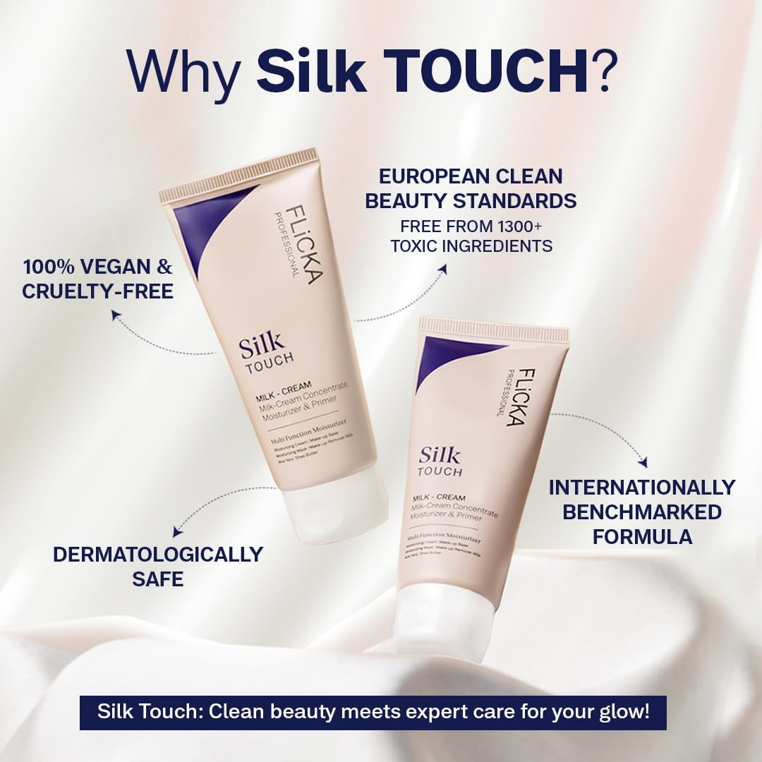 Flicka Silk Touch Milk Cream Concentrate Moisturizer Primer 60g